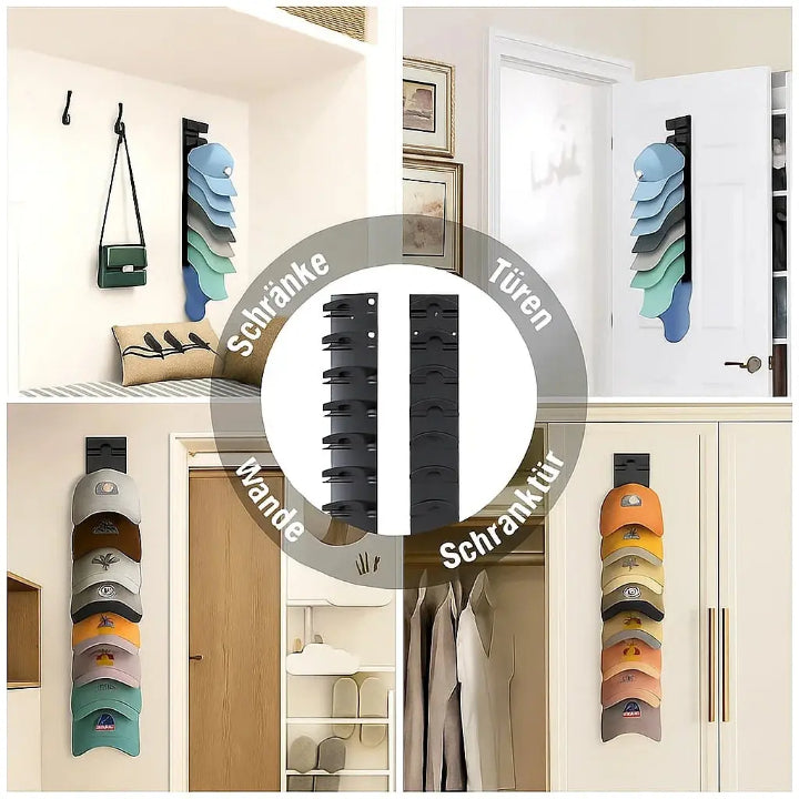 Wall Mounted Hat Rack Organizer