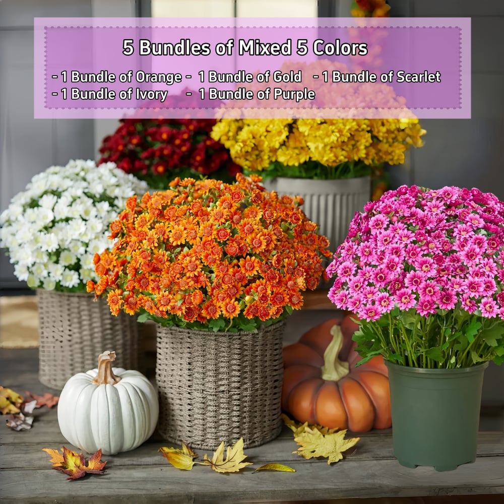 EverFall - Artificial Fall Mum Plant