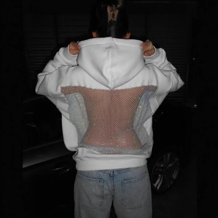 AuraVibe - Oversized Hoodie with Statement Back Detail