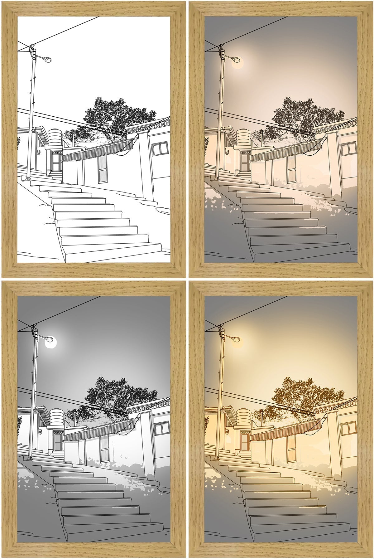 LED Picture Frame Lamp for Modern Home and Bedroom Decor
