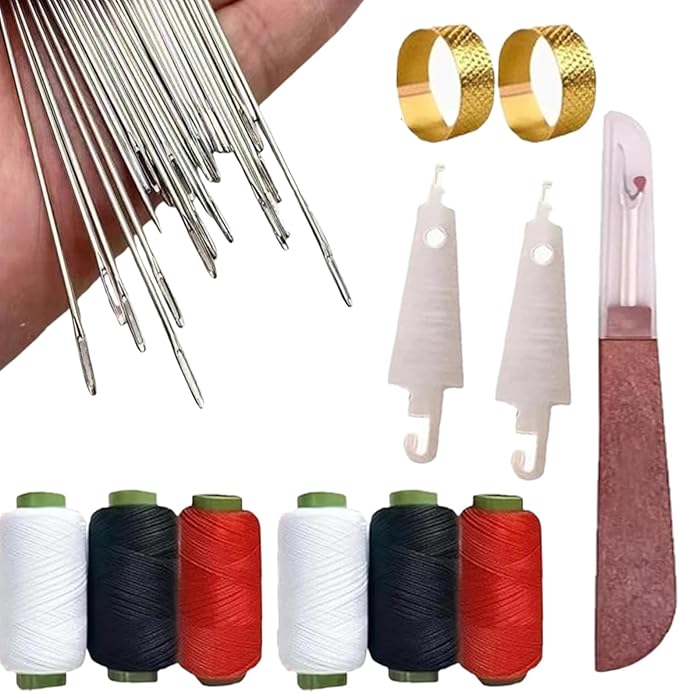 Effortless-Thread Needle Kit – 37-Piece Self-Threading Set