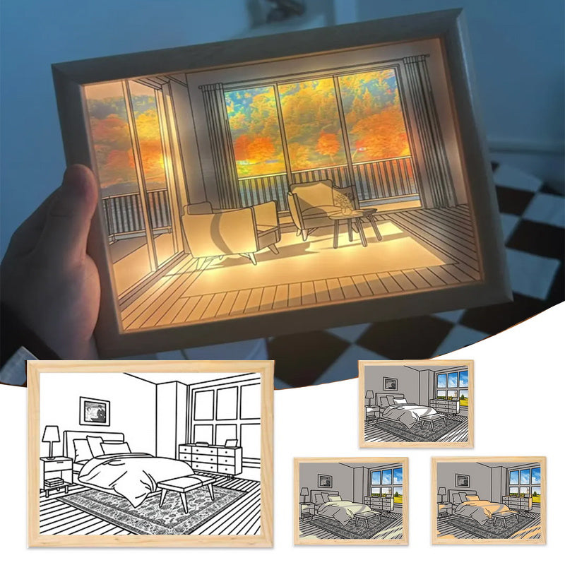 LED Picture Frame Lamp for Modern Home and Bedroom Decor