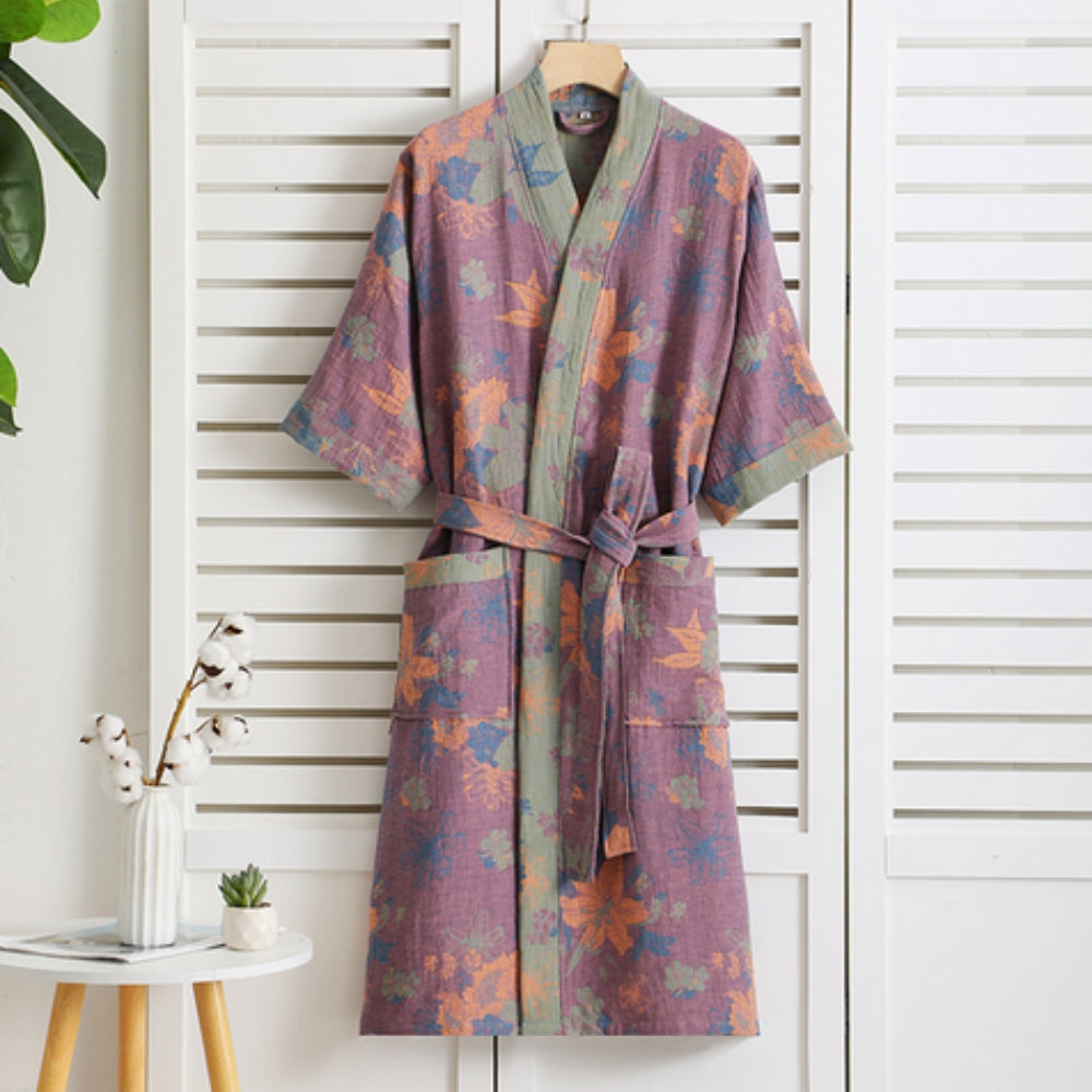 Rosewood Charm - Cotton Robe