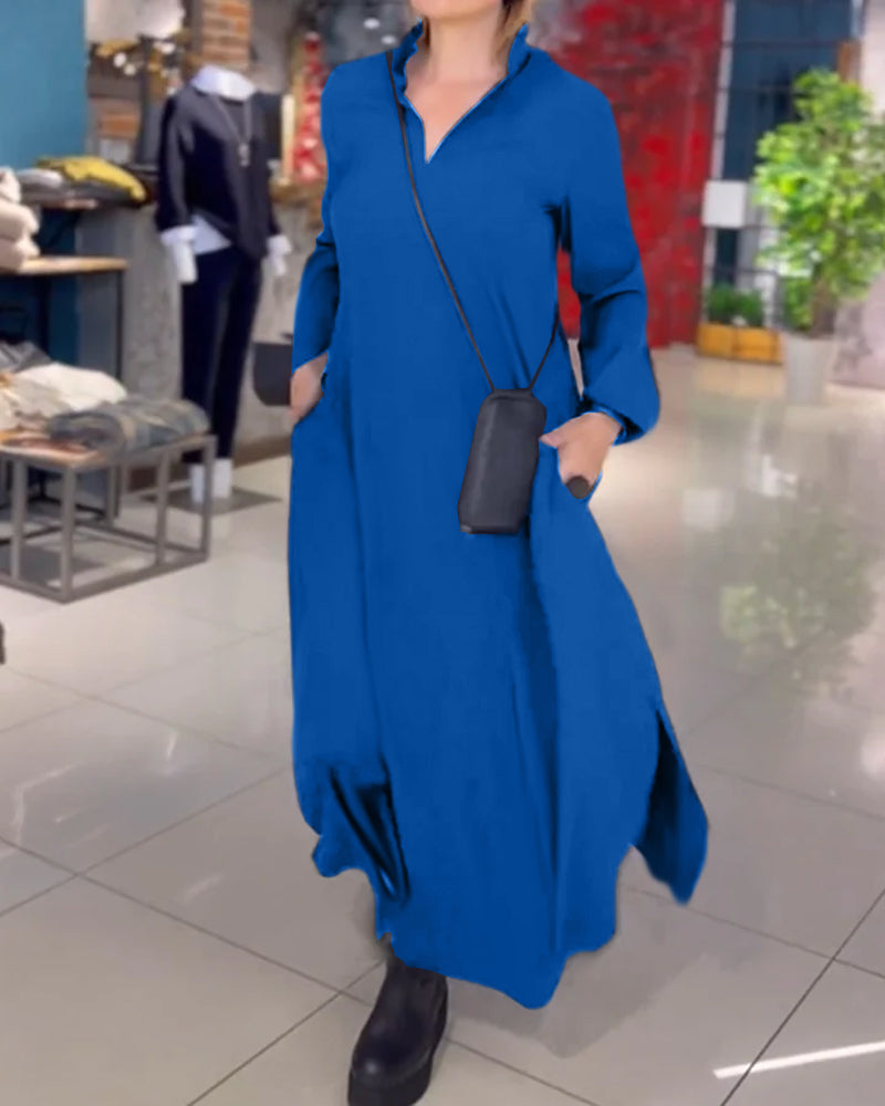 Tara - Elegantní splývavé dámské maxi šaty