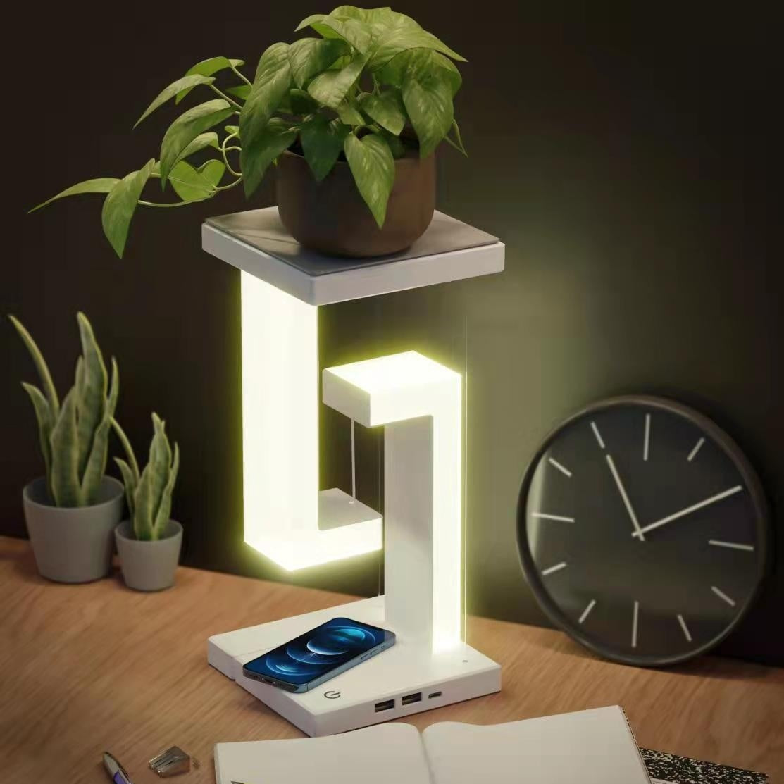 LED Desk Lamp with Wireless Charging for Home and Office