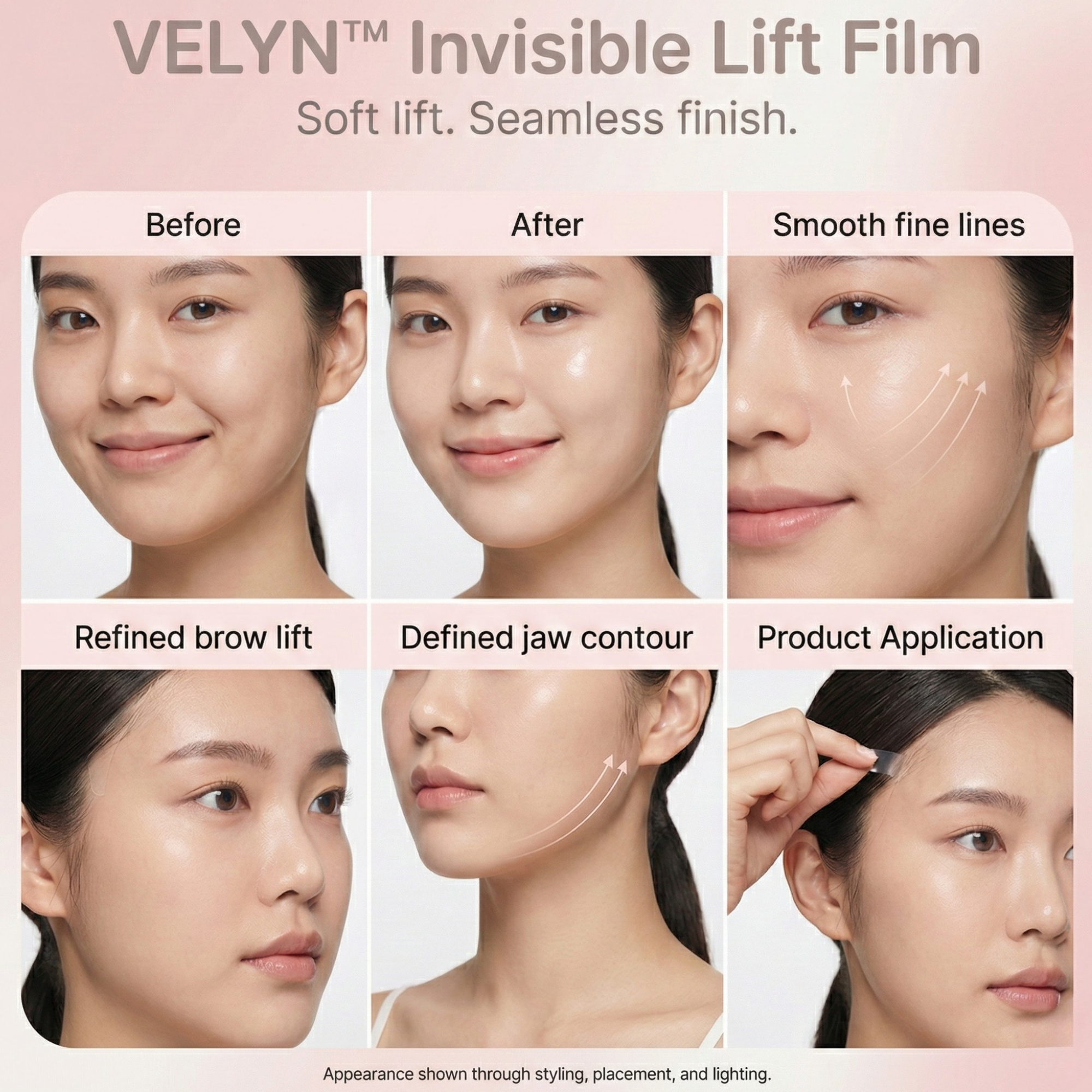 Invisible Face Lift Tape – Instant Lift & Contoured Appearance in Seconds
