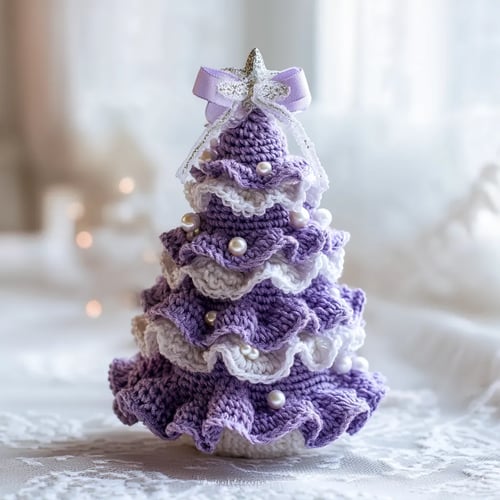 TwinkleStitch – Ručně háčkovaná vánoční ozdoba na stromeček