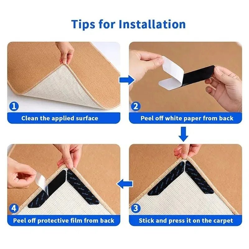 GripStay - Self-Adhesive Rug Grippers