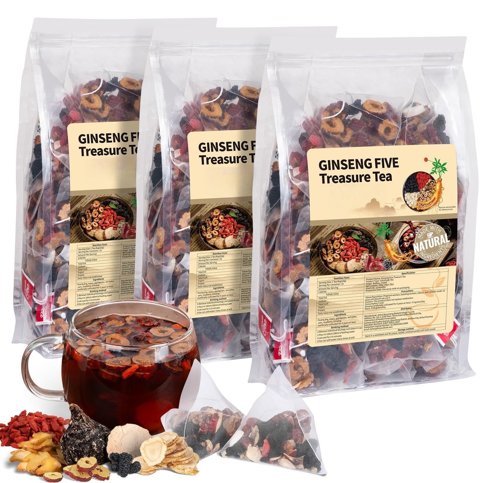 Ginseng & Mulberry Herbal Tea Blend
