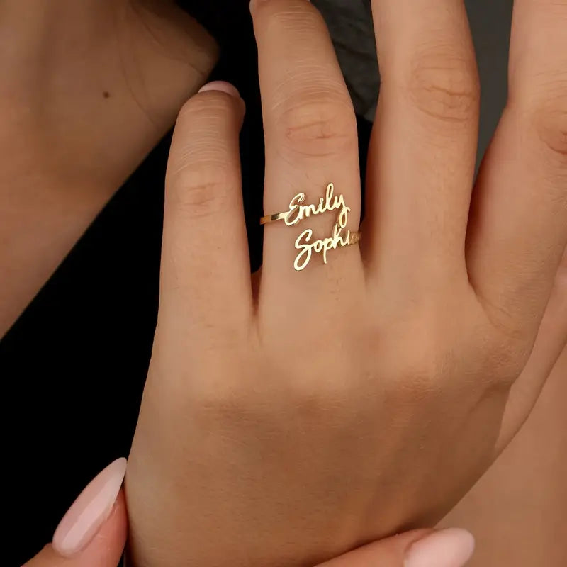 Script Name Ring – Minimal Personalized Jewelry for Everyday Wear