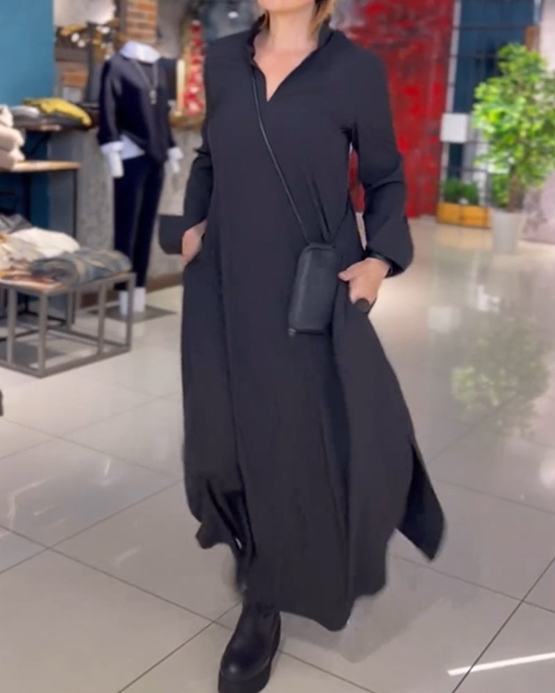 Tara - Elegantní splývavé dámské maxi šaty