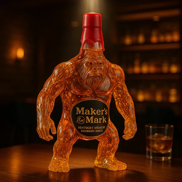 Bigfoot Sculpted Whiskey Bottle Display Decanter