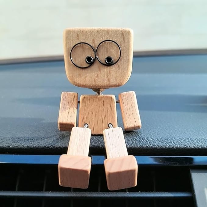 SwayMate — handgefertigte Holzfigur zum Schaukeln
