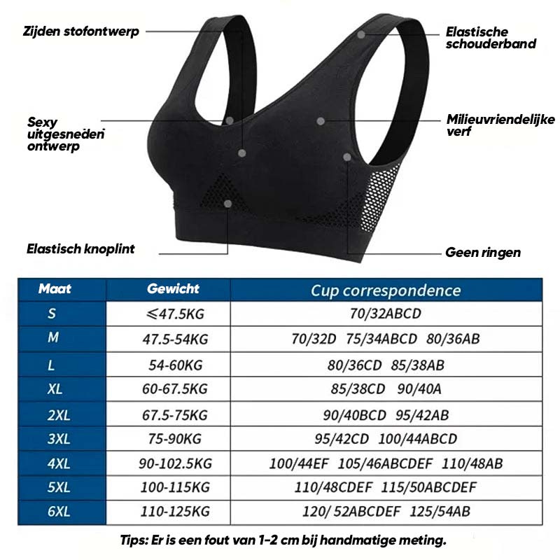 AirFlex – bezdrátová pohodlná sportovní podprsenka