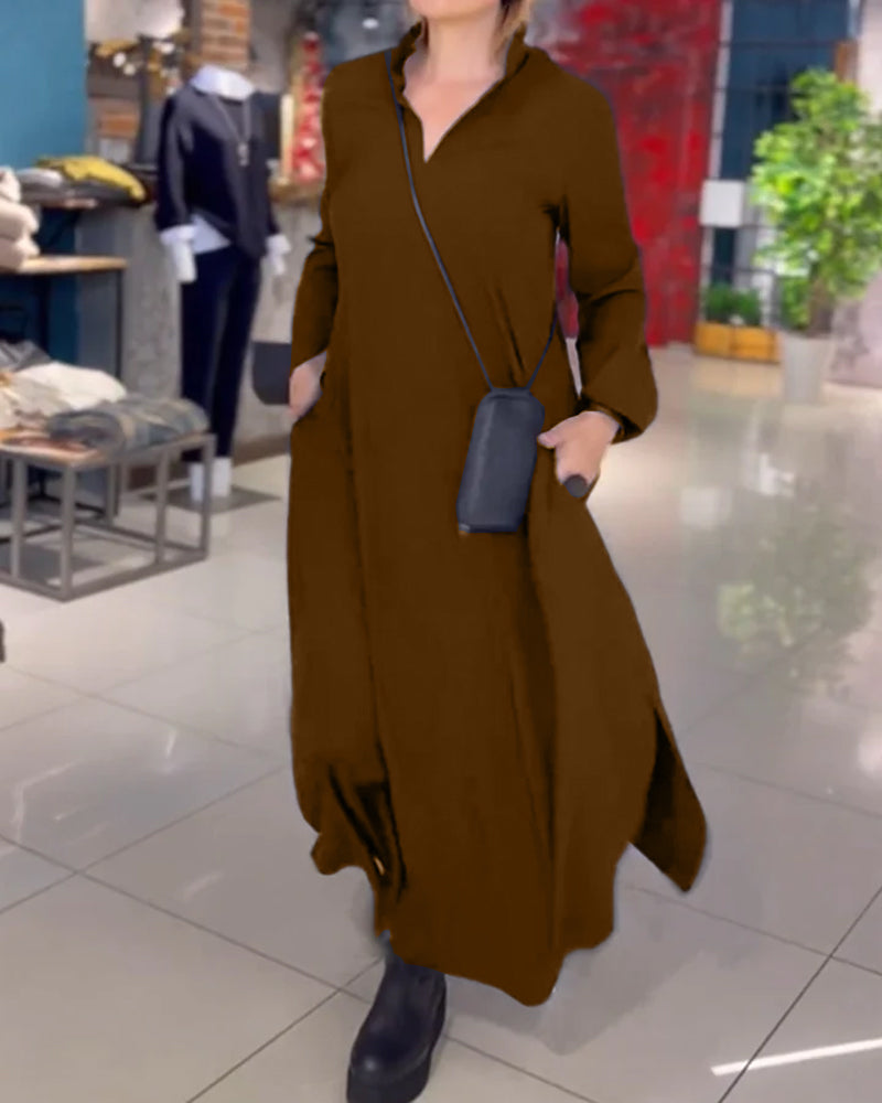 Tara - Elegantní splývavé dámské maxi šaty