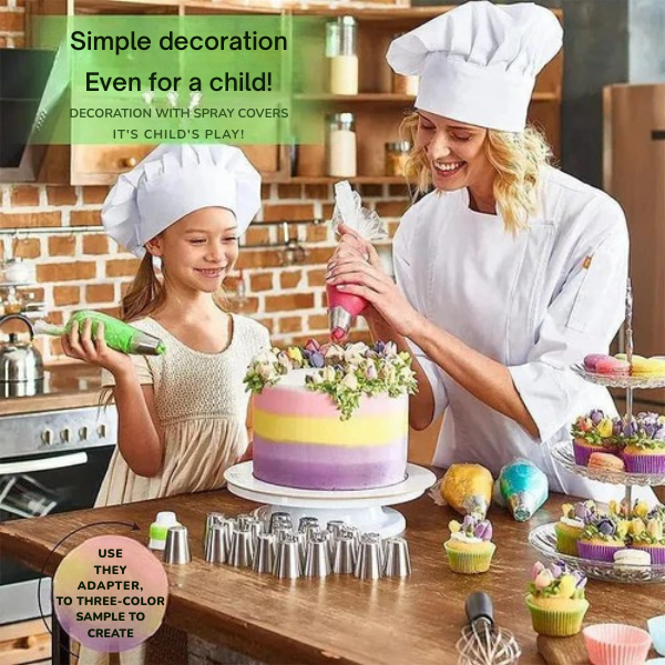 BloomCrest — Russian Piping Tips Set for Floral Cake and Cupcake Decorating