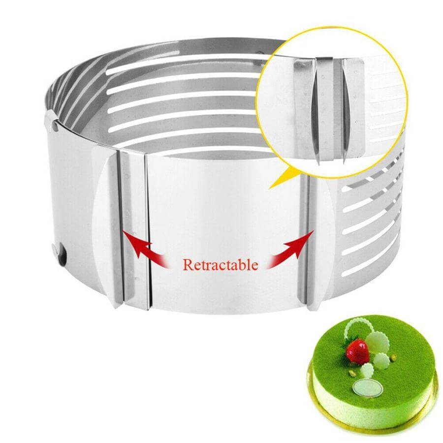 LayerMaster — Adjustable Cake Ring for Even Cake Layers and Baking Projects