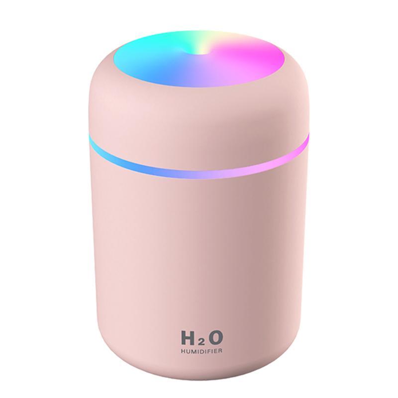 USB Cool Mist Humidifier with LED Light for Bedroom and Desk