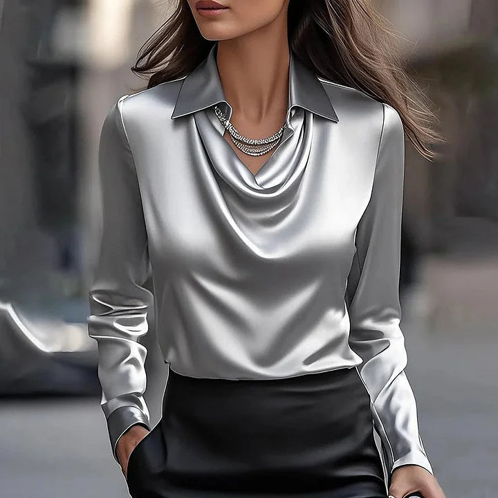 Nyx - Elegantní saténová halenka