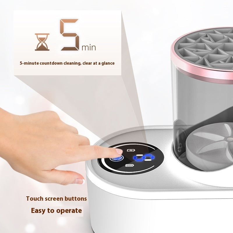 Automatic Makeup Brush Cleaner and Dryer Rechargeable Machine