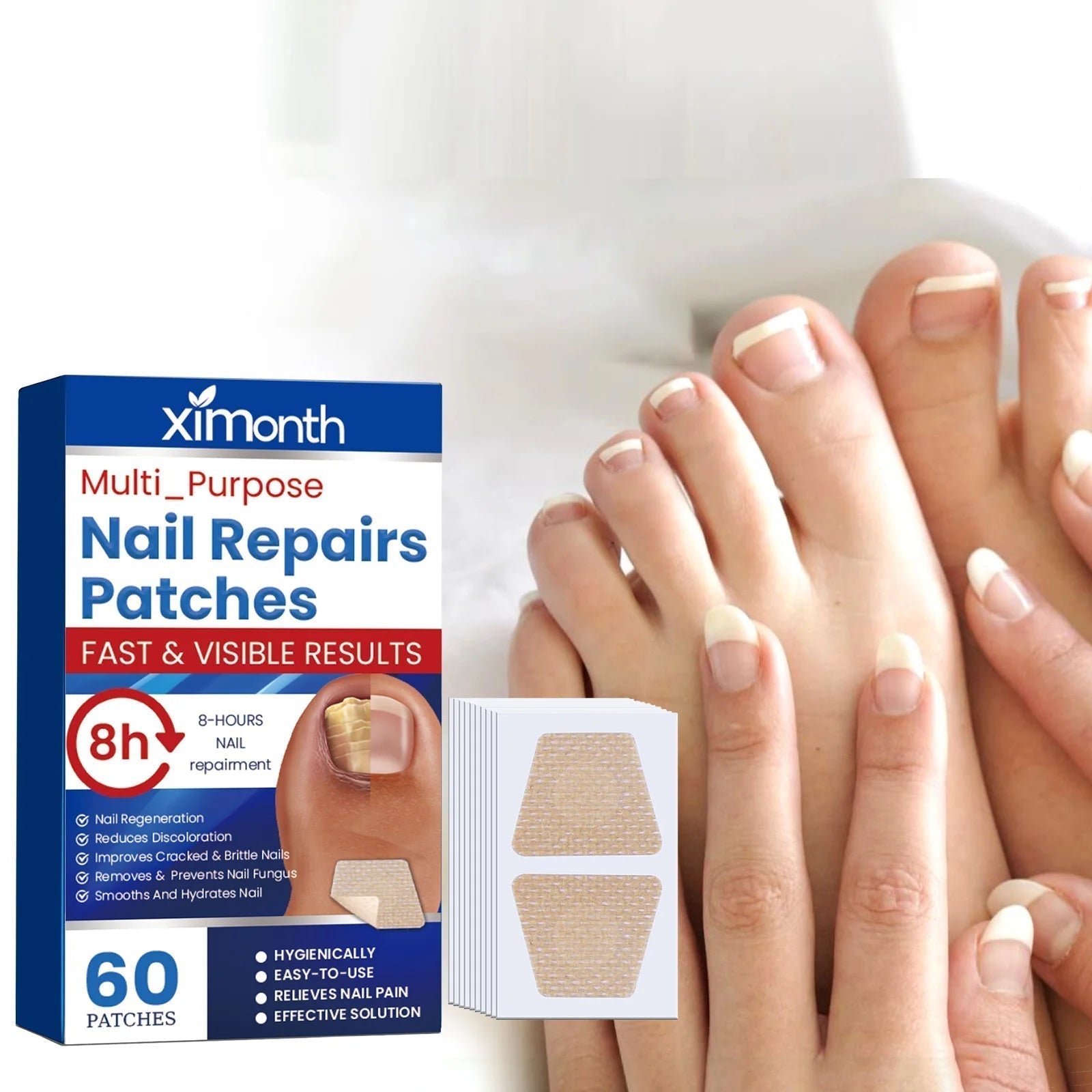 Nail Care Repair Patches for Damaged and Discolored Nails