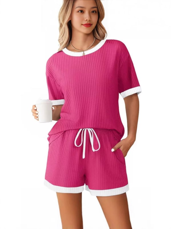Γυναικείο σετ loungewear 2 τεμαχίων με σορτς