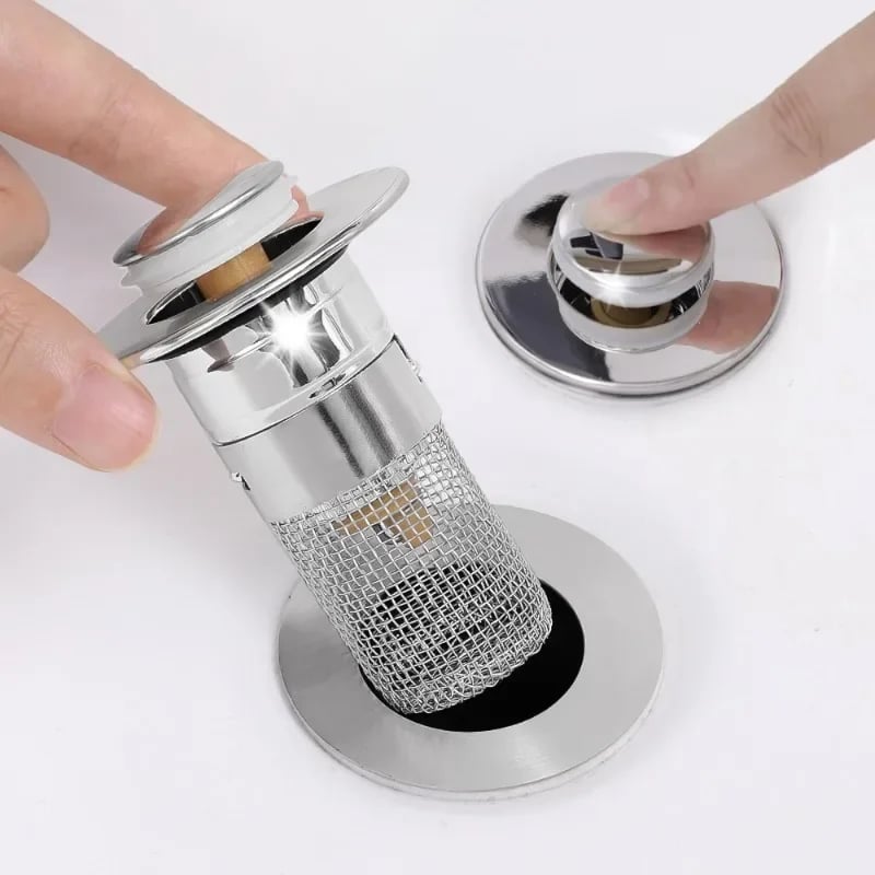 FlowBlocker – univerzální výpustný uzávěr do dřezu s výsuvnou zátkou