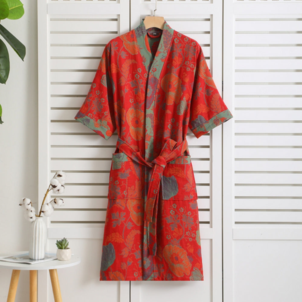 Rosewood Charm - Cotton Robe