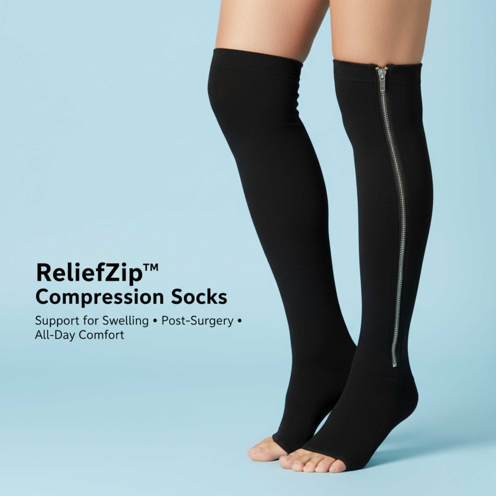 FlexSupport - Zipper Compression Socks