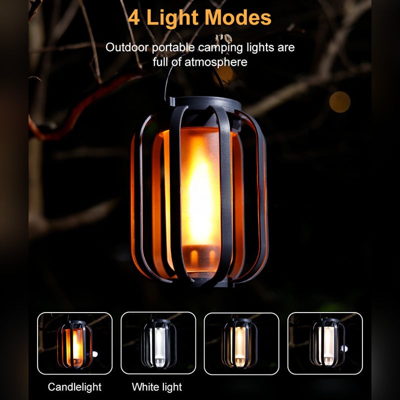 Dual-Flame solární lucerna – venkovní LED světlo s efektem plamene