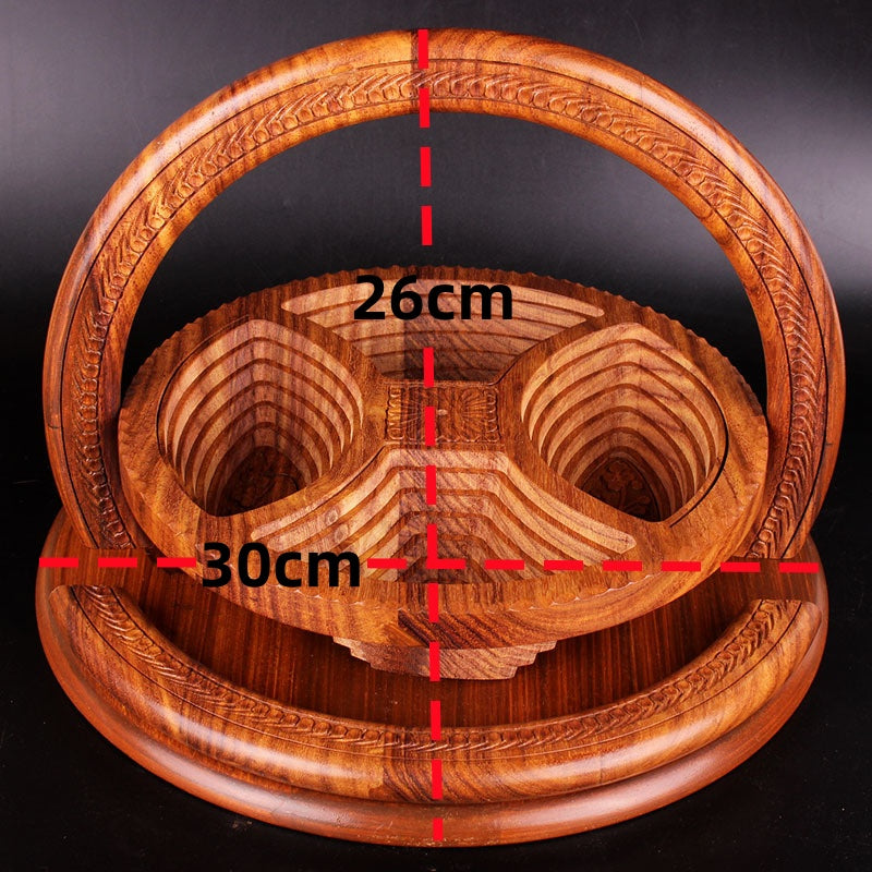Handcrafted Wooden Fruit Serving Plate