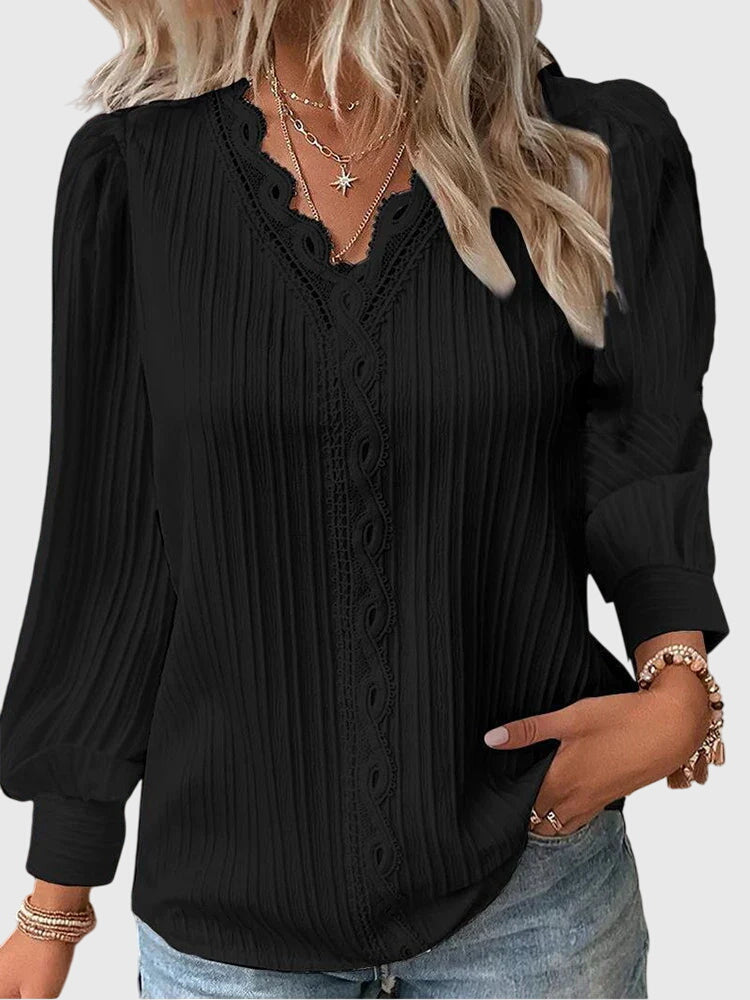 Natalie - Blusa elegante stile pullover