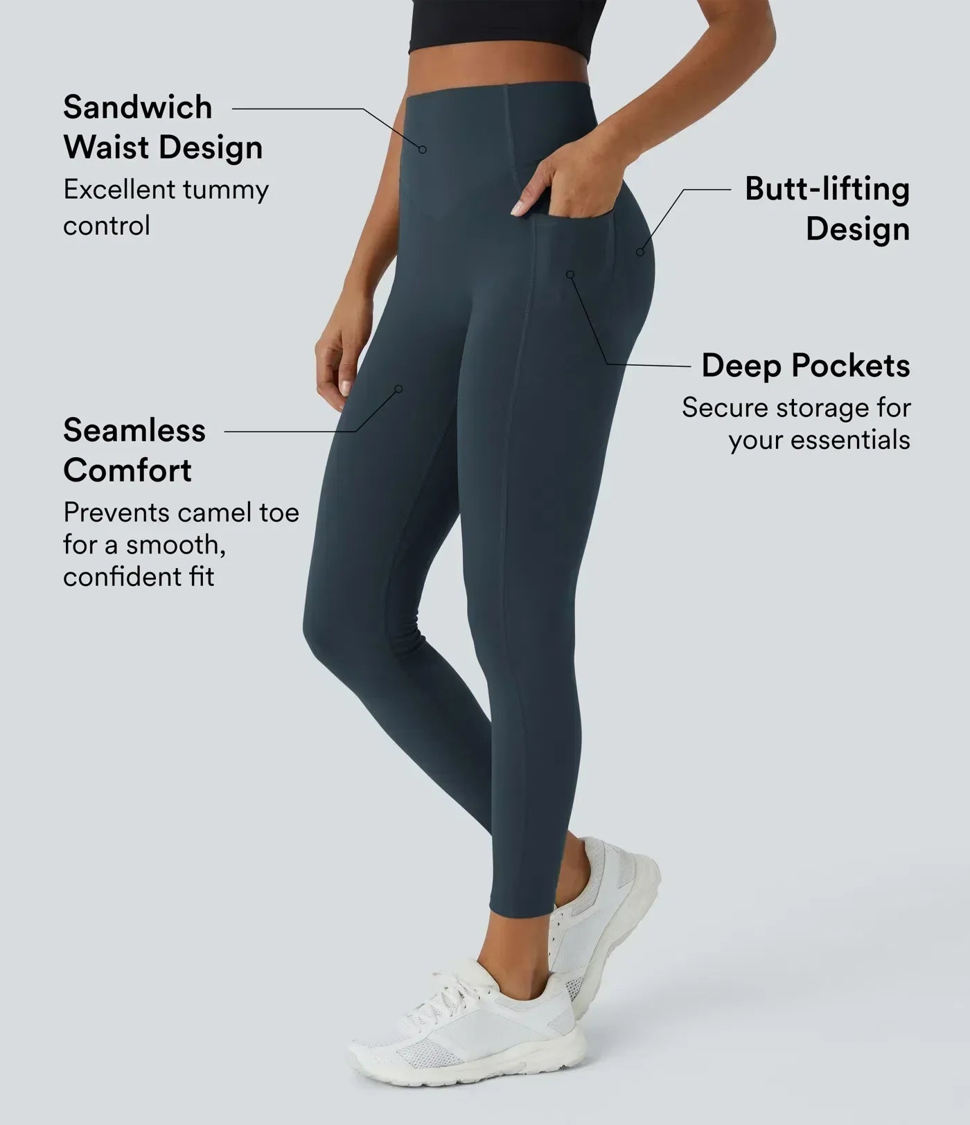 ContourCore – shaping-leggings med høj talje