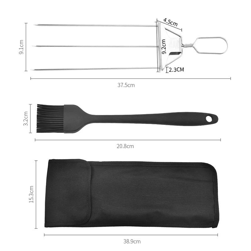 BlazeTrio Skewers — sada nerezových BBQ špízů