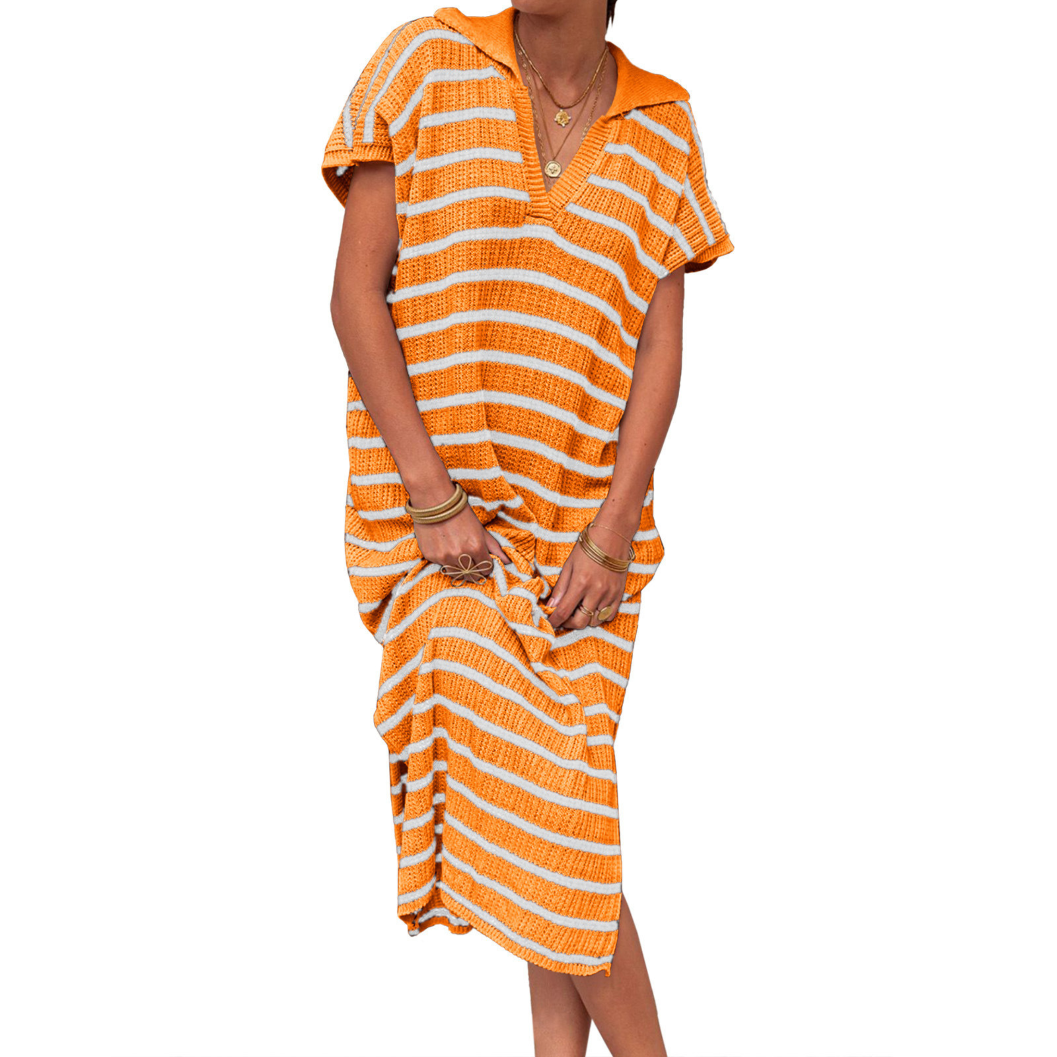 Odessa - Summer Graceful Slit Loose Women Maxi Dress