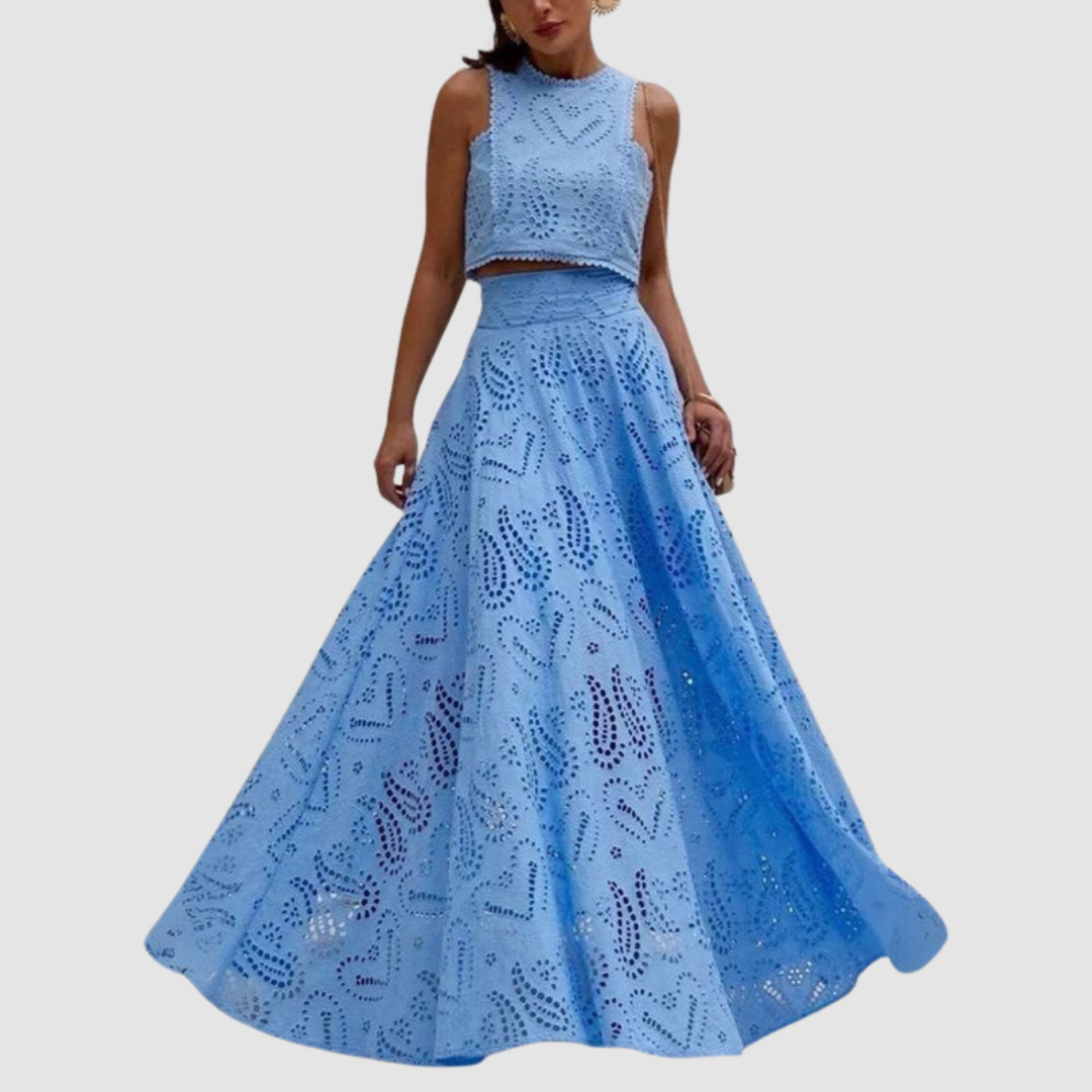 Tallie - Sofistikovaný dvoudílný komplet, elegantní dvoudílný set pro letní chic styl