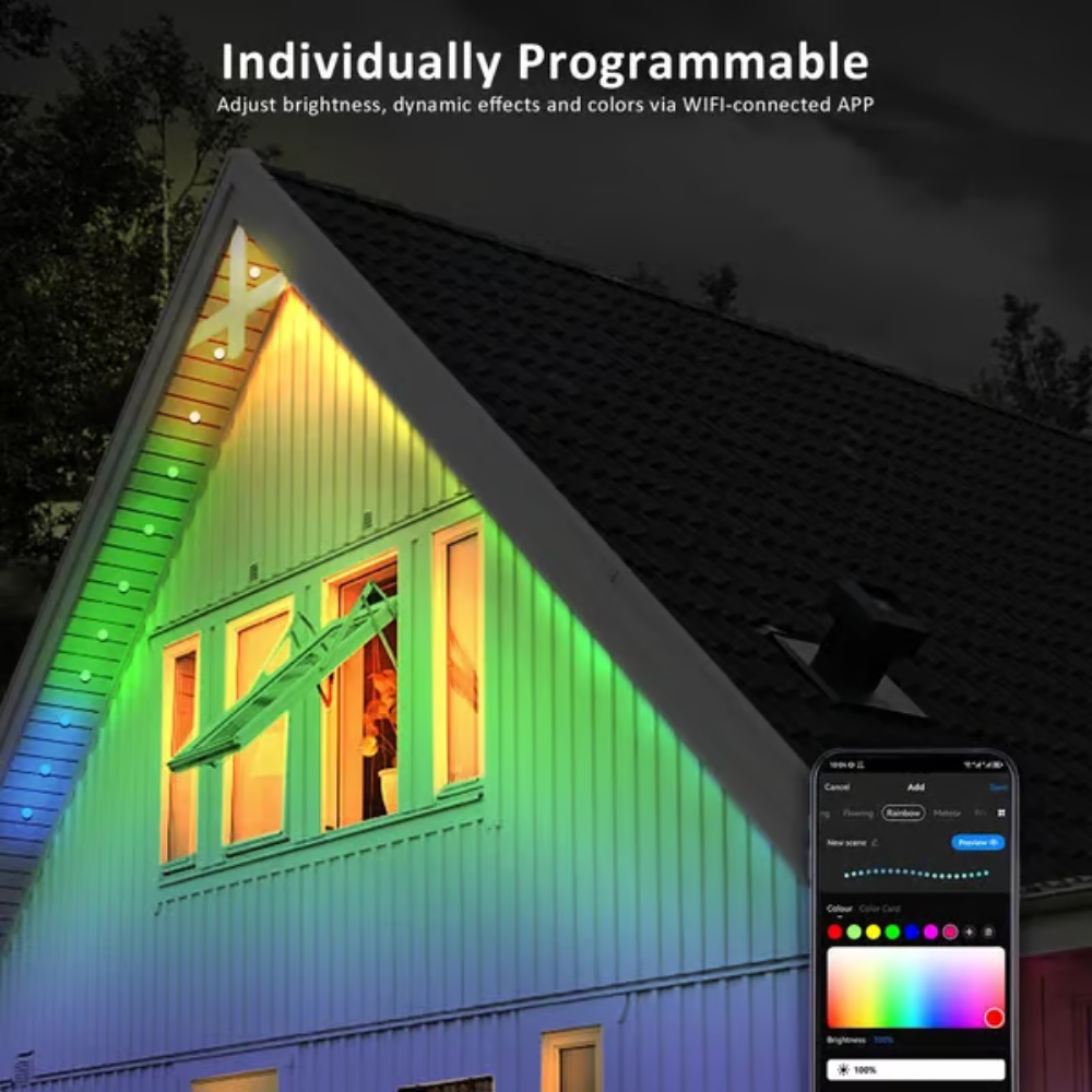 Smart Outdoor Rainbow LED Light Strip