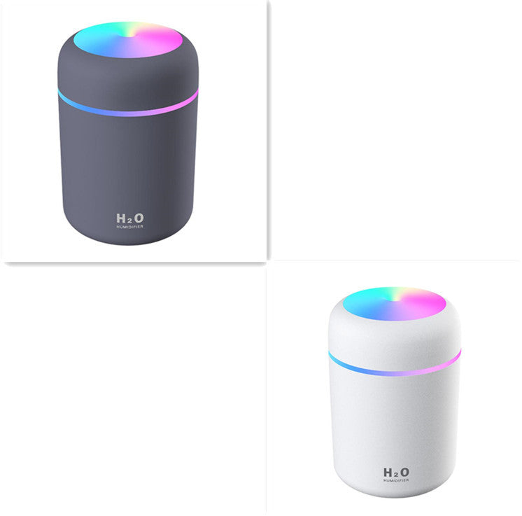 USB Cool Mist Humidifier with LED Light for Bedroom and Desk