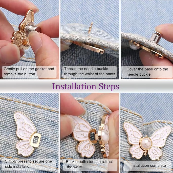 Butterfly Clip Set for Adjustable Outfit Styling