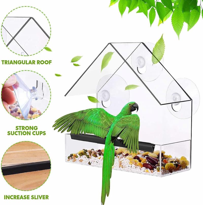 BirdView - Clear Window Bird Feeder