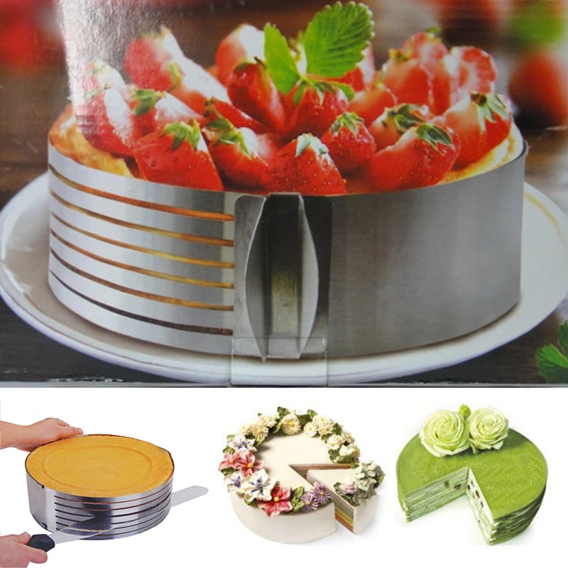 LayerMaster — Adjustable Cake Ring for Even Cake Layers and Baking Projects