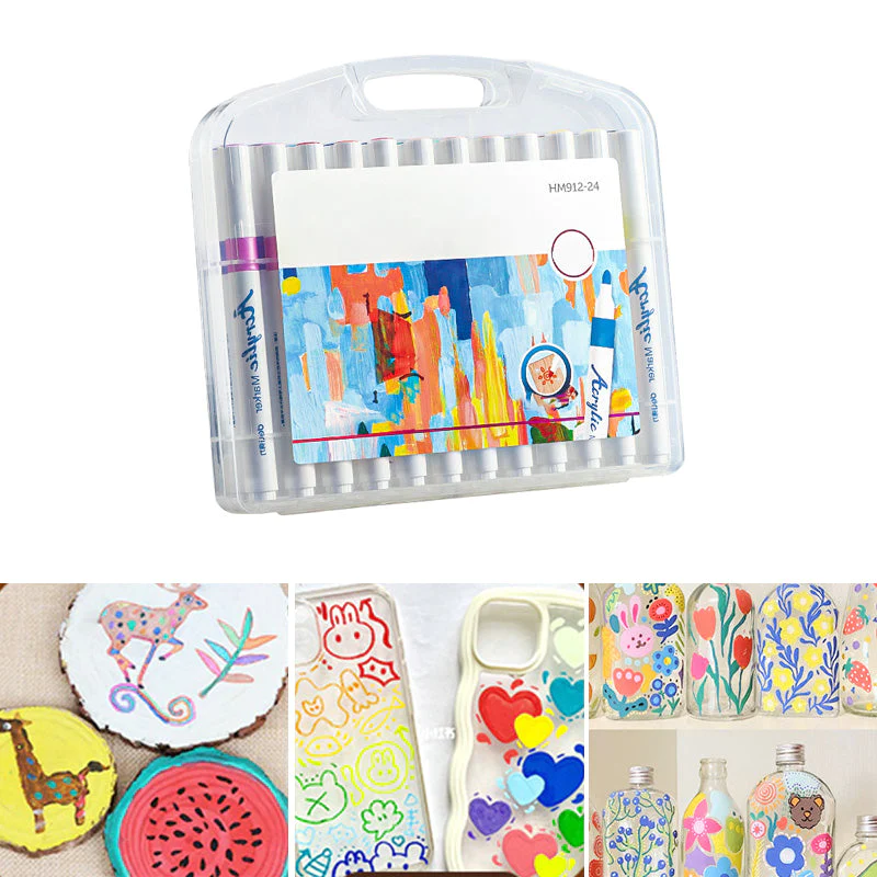 Vibracryl - Dual Tip Acrylic Paint Marker Set