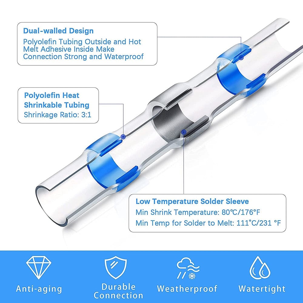 AquaSeal - Heat Shrink Solder Wire Connector Kit