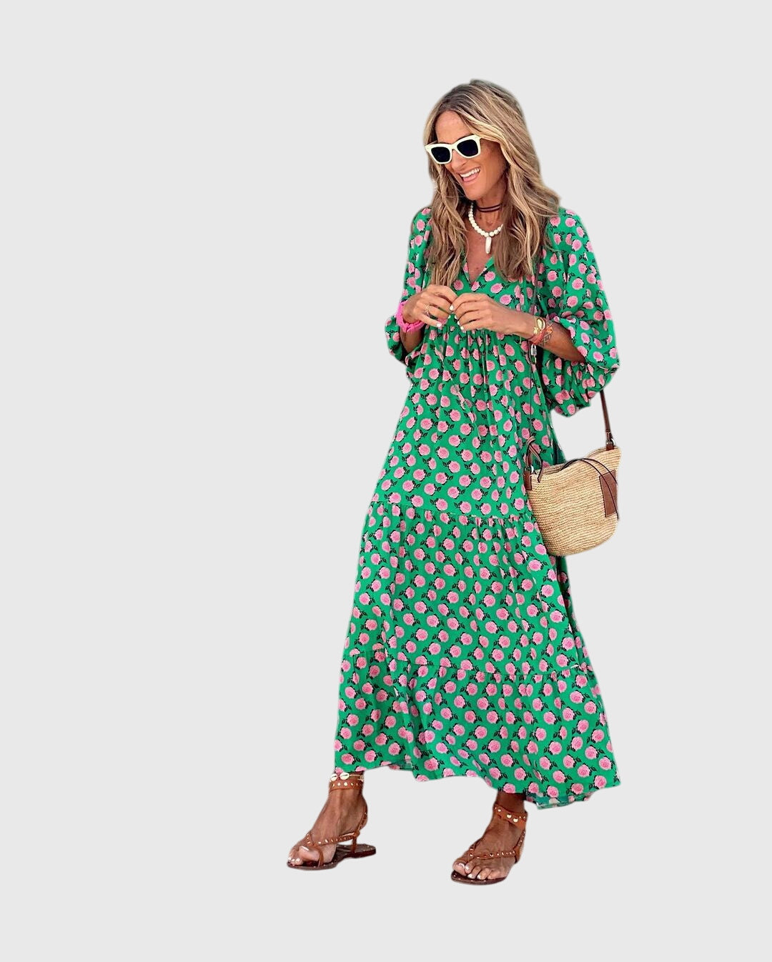 Sarah - Abito lungo boho da donna
