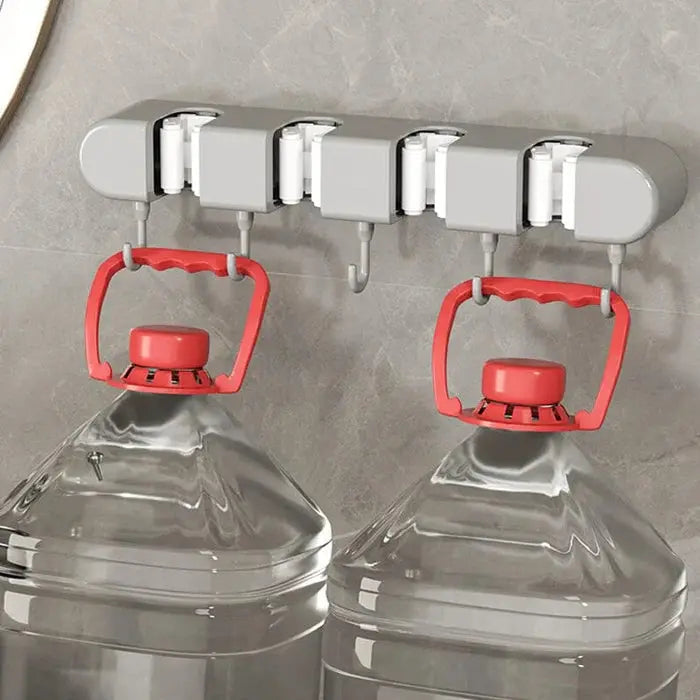 Wall-Mounted Mop and Broom Holder