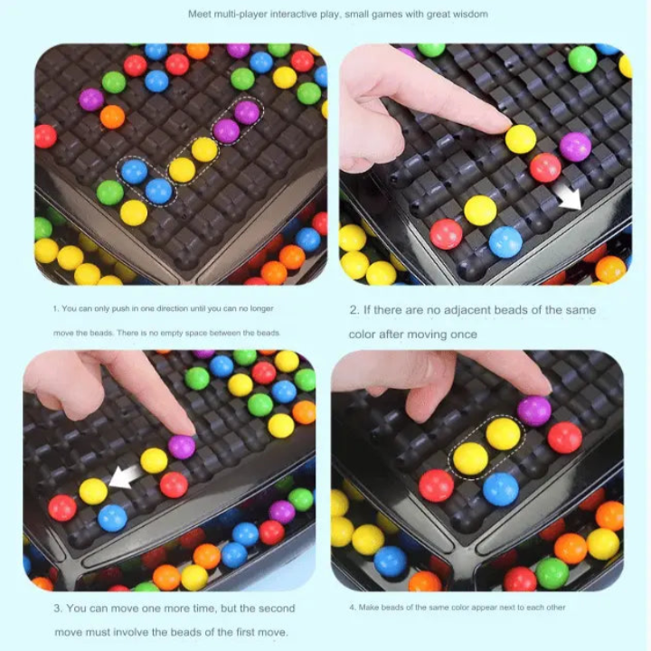 Rainbow Ball Logic Puzzle Board Game for Kids & Adults