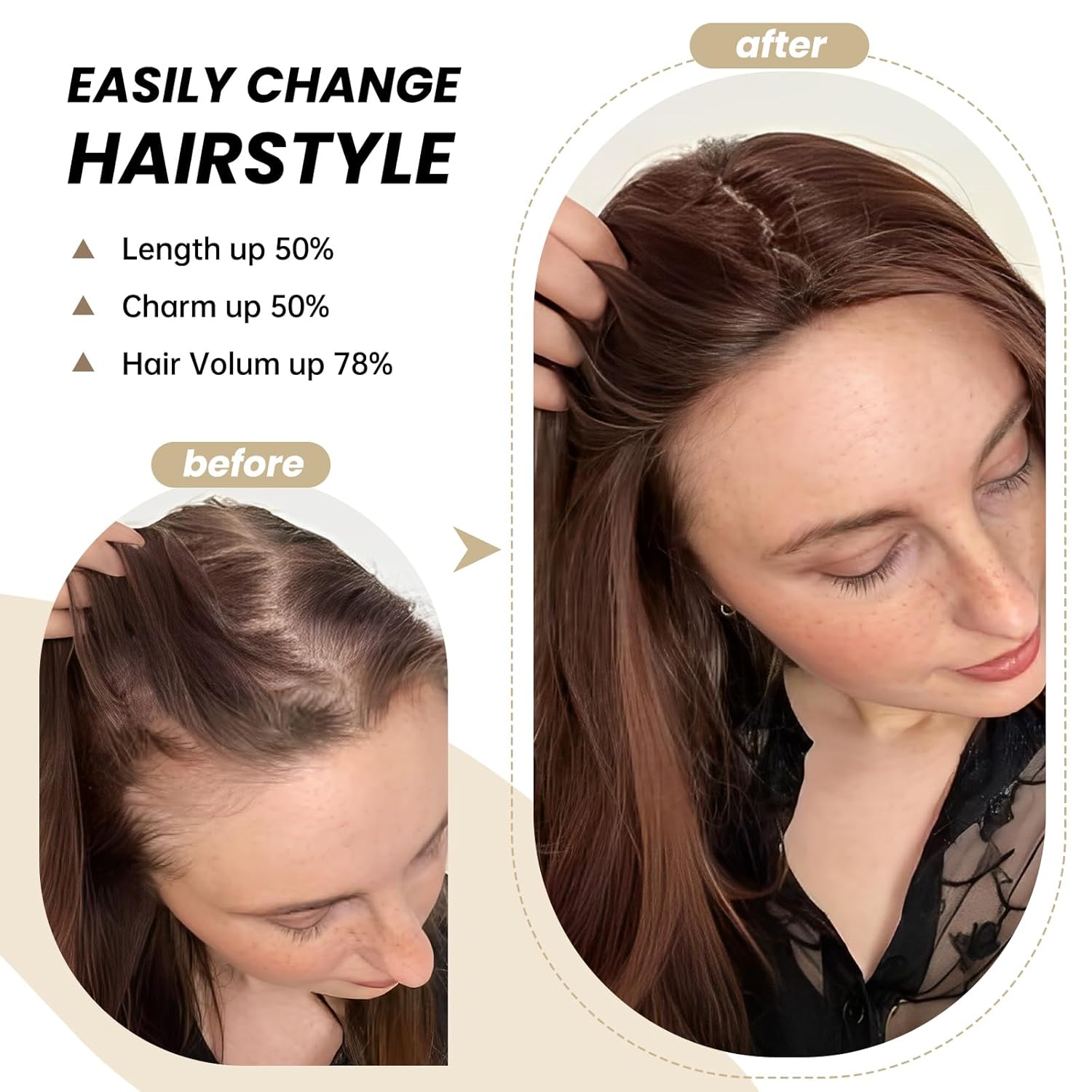 AuraClip Hair Extension – Extension per capelli con clip per lunghezza e volume immediati