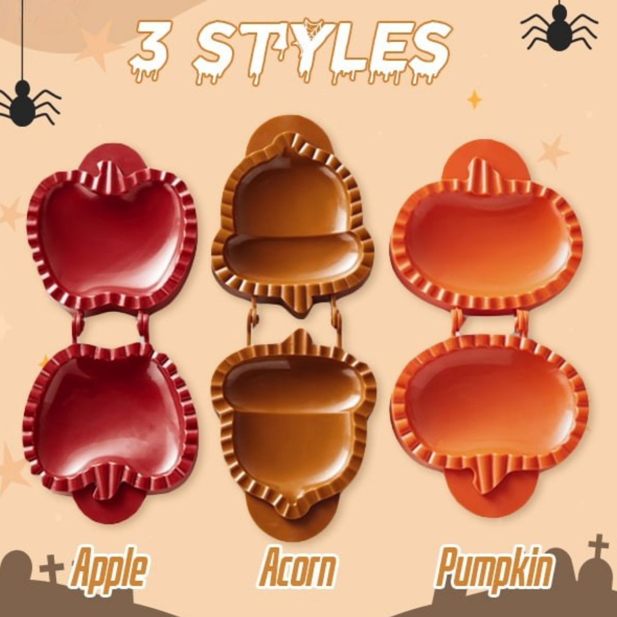 PieWhimsy Spooky - Stampino per tortine ripiene per divertenti dolci stagionali