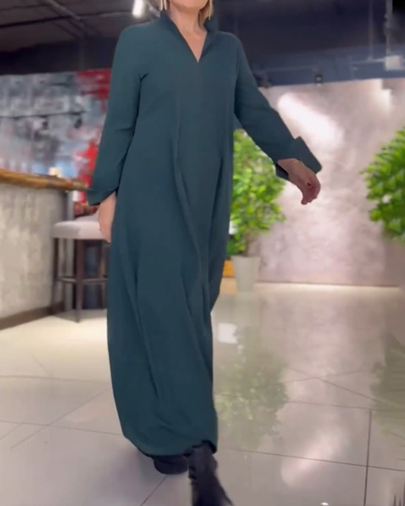 Tara - Elegantní splývavé dámské maxi šaty