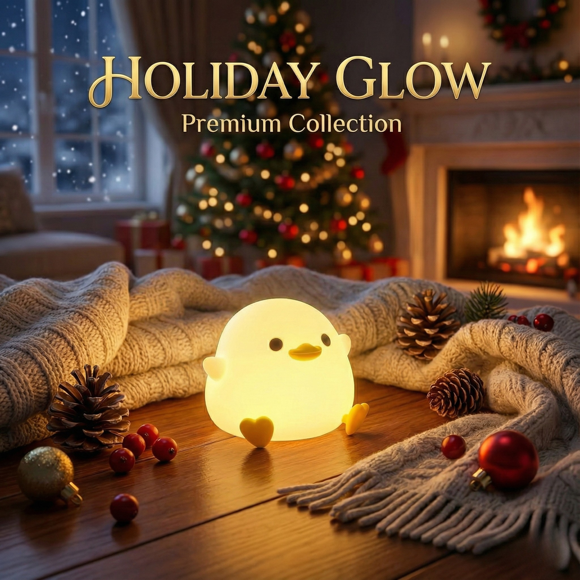 GlowNest - LED Night Light Lamp